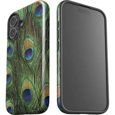 Peacock iPhone 16 Plus Impact Case